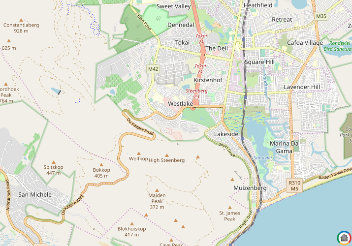 Map location of Stonehurst Mountain Estate